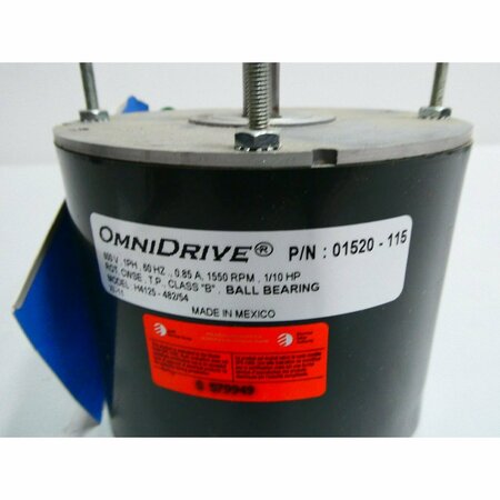 Omnidrive Ac Motor 1ph 1/10hp 1550rpm 600v-ac H4125-482/54